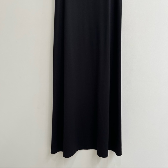 COS Elegant Black Sleeveless Maxi Dress Minimalist Contemporary Large - Picture 3 of 8